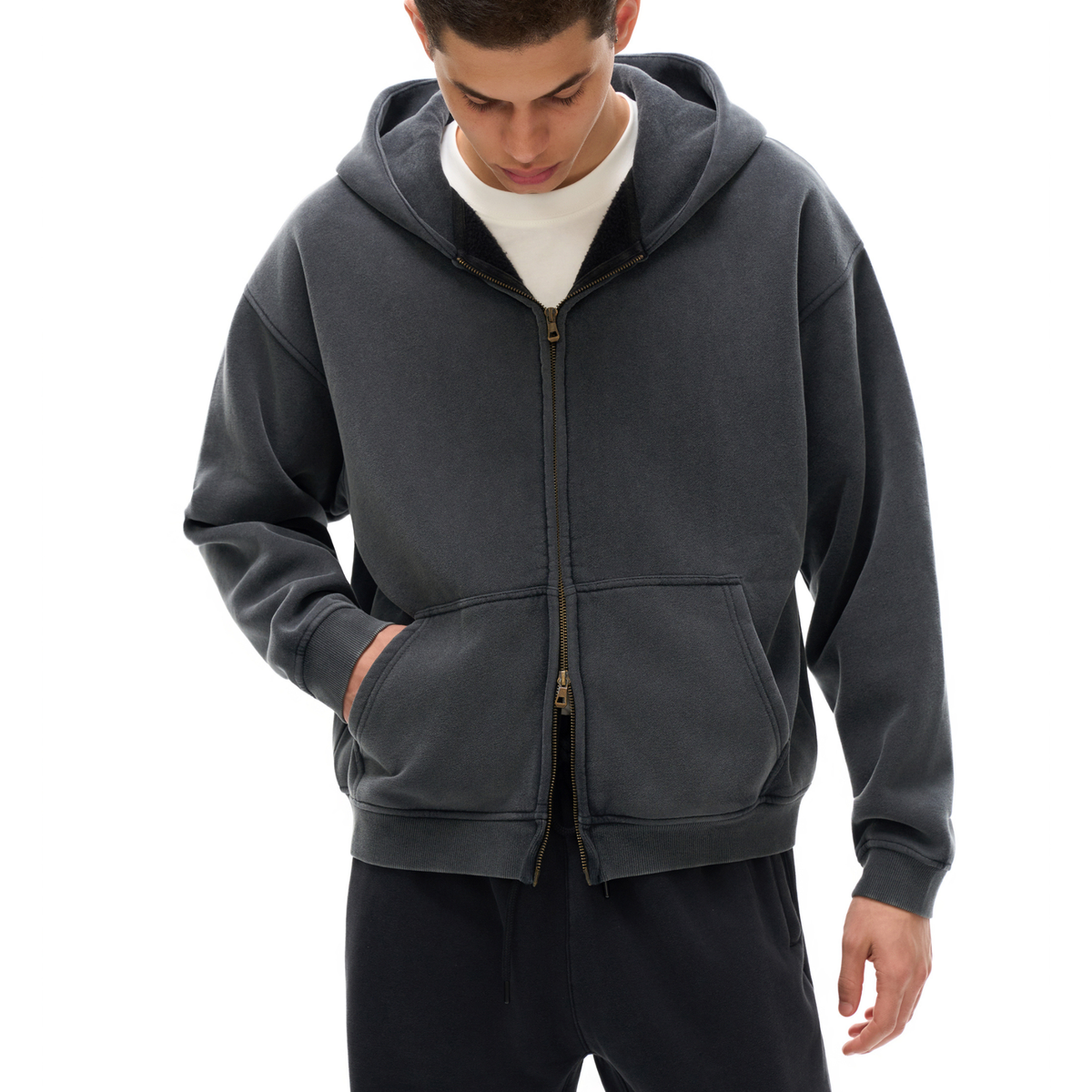 The Essential Boxy Zip Hoodie