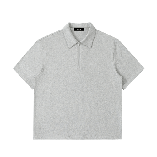 Axis Polo — Half-Zip Cotton