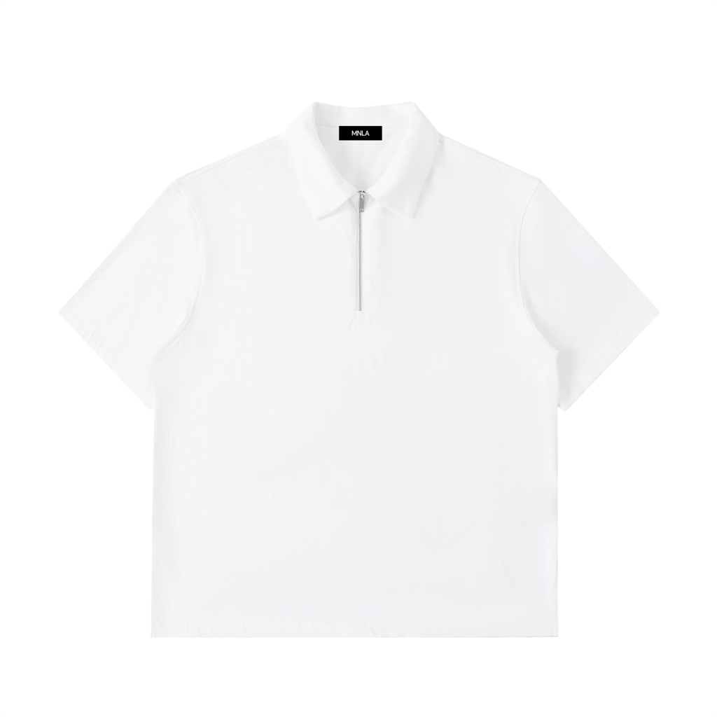 Axis Polo — Half-Zip Cotton